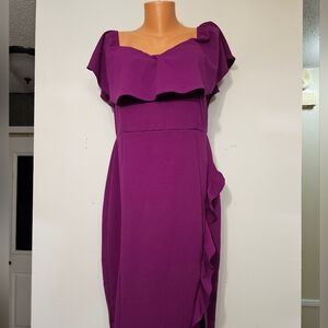 Elegant Purple Women's Dress